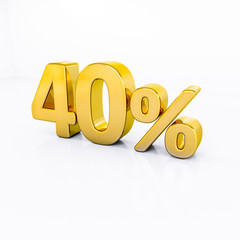 40 Percent Discount 3d Sign on White Background, Special Offer 40% Discount Tag, Sale Up to 40 Percent Off, Sale Symbol, Special Offer Label, Sticker, Tag, Banner, Advertising, Badge, Emblem, Web Icon