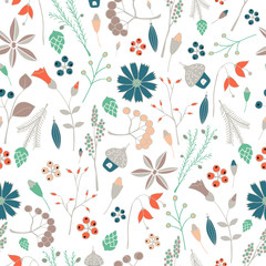 Floral seamless background.