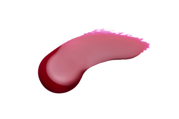 shiny red nail polish spill