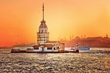 Maiden's tower. (Kiz Kulesi) Istanbul