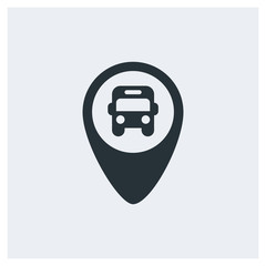 Bus stop location icon