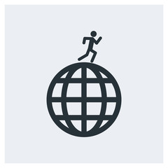 Fototapeta premium Travel world icon
