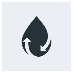 Water recycle icon