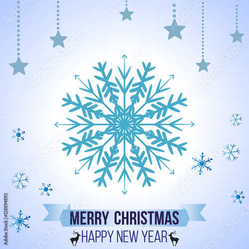 &quot;merry-christmas-snowflake icon-vector&quot; Imagens e vetores de stock