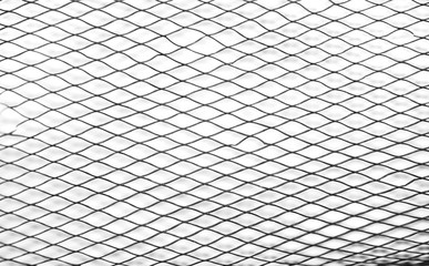 Plastic mesh / View of plastic mesh on white background.