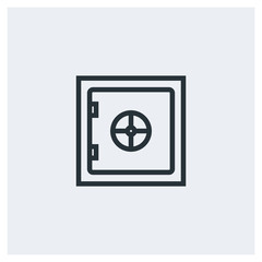 Money safe icon
