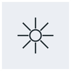Obraz premium Sunny icon, summer icon