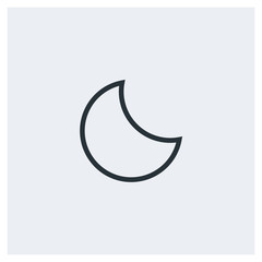 Obraz na płótnie Canvas Night moon icon
