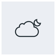 Night weather icon