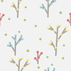 graphic print. Small floral pattern.