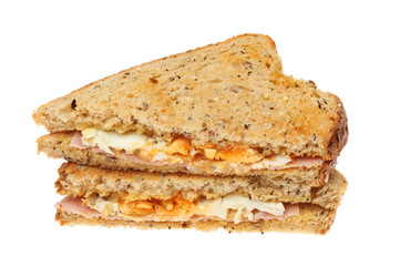 Ham and egg toasted sandwich