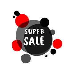 flat design sale stickers.