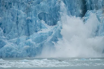 Crédence de cuisine en verre imprimé Glaciers Chute de glace, glacier Dawes, Alaska