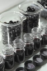 Wine quality control testing in modern laboratory