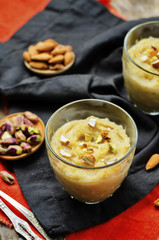 Lentils halwa. Indian sweets