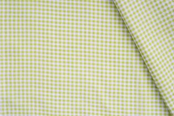 Хлопковая ткань белые зеленые квадраты. Скатерть текстура
