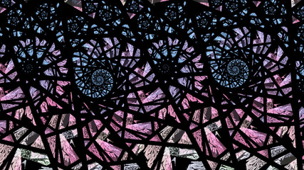 Spiral of time. Magnetic field. 3D surreal illustration. Sacred geometry. Mysterious psychedelic relaxation pattern. Fractal abstract texture. Digital artwork graphic astrology magic