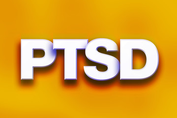 PTSD Concept Colorful Word Art