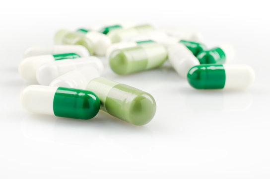 Bright White and Green Capsules