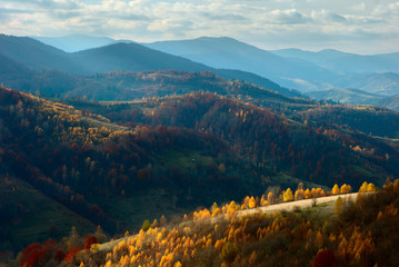 Autumn in the Carpathian mountains