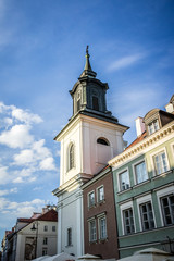 Fototapeta premium The St. Hyacinth's Church in New Town of Warsaw, Poland