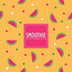 Watermelon background. Swatch pattern included.
