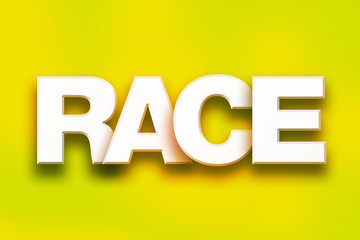 Race Concept Colorful Word Art