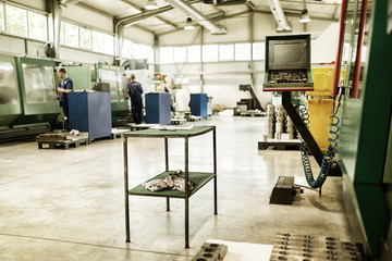 Factory equipped with cnc machines