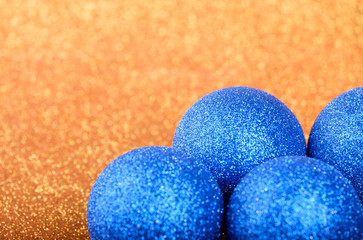 Christmas composition on bright background