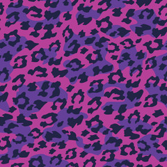Leopard seamless background. Vector illustration.