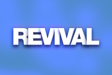 Revival Concept Colorful Word Art
