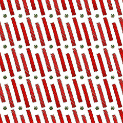 Seamless pattern made of cute sweet hand drawn candy.
