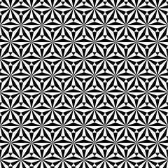 Star geometric seamless pattern. Fashion graphic. Vector illustration. Background design. Optical illusion 3D. Modern stylish abstract texture. Template for print, textile, wrapping and decoration
