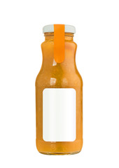 Healthy smoothie and ingredients on white. Detox and healthy food