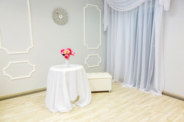 Beautiful clock in the interior  