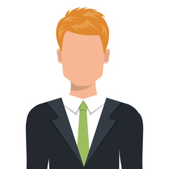 businessman character avatar isolated vector illustration design