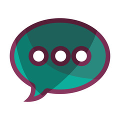 speech bubble message icon vector illustration design