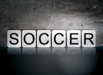 Soccer Tiled Letters Concept and Theme