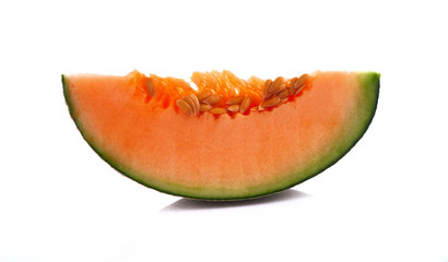 Melon orange on a white background