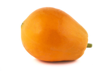 Papaya on a white background