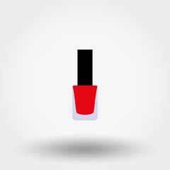 Nail polish. Vector icon.