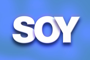 Soy Concept Colorful Word Art