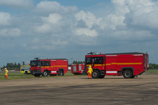 fire brigade at the airport