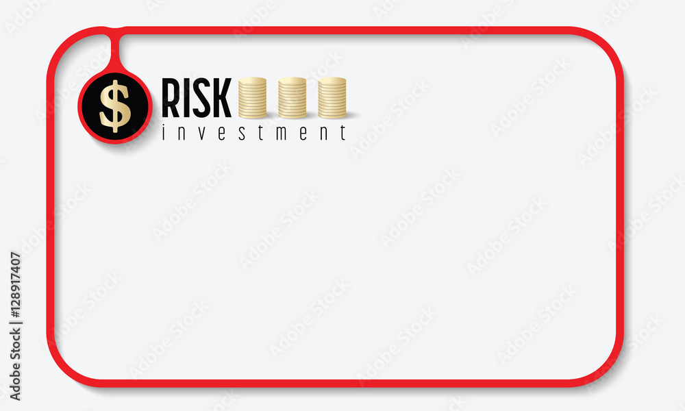 Poster text box for fill your text with graph paper and the words risk