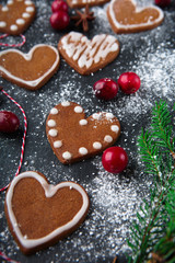 Christmas gingerbread cookies