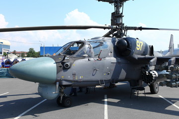 Obraz na płótnie Canvas Attack helicopters Ka-52 Alligator