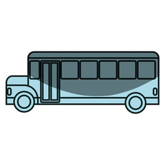 bus vehicle public isolated icon vector illustration design