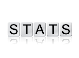 Stats Isolated Tiled Letters Concept and Theme