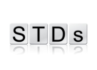 STDs Isolated Tiled Letters Concept and Theme