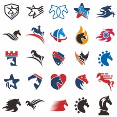 Horses Logo Set